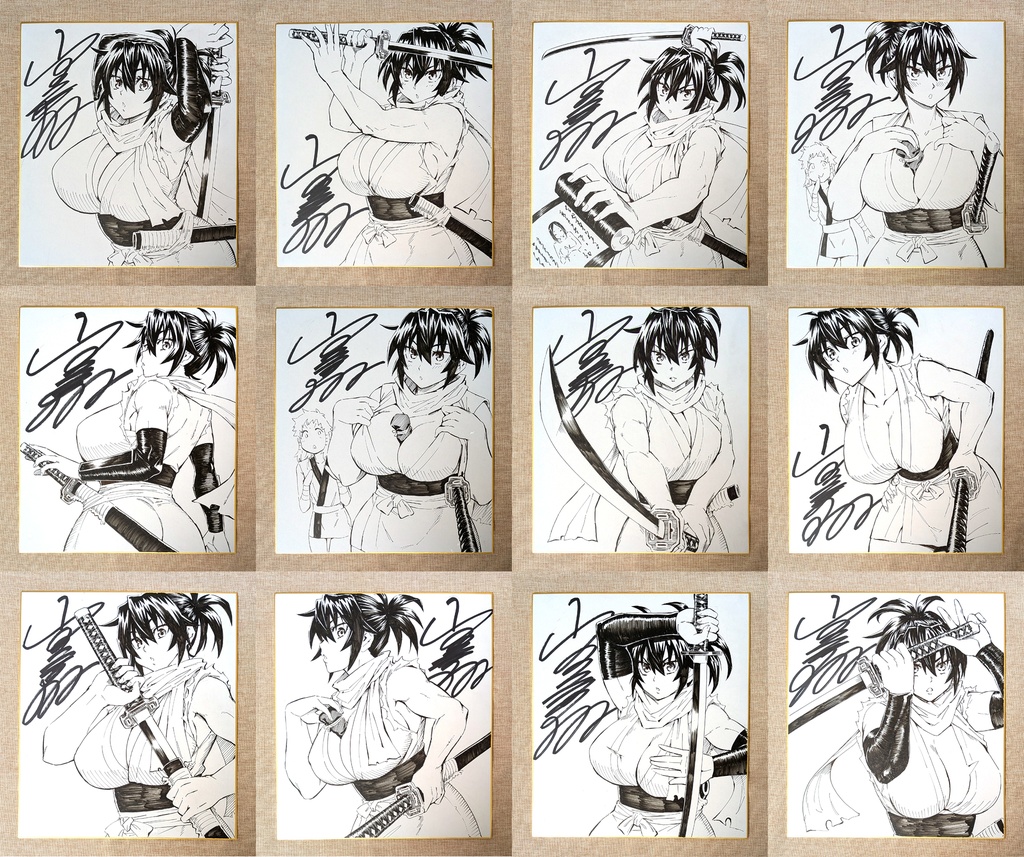 直筆サイン色紙　（※ランダムでどれかひとつ）