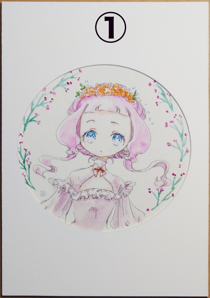 アナログ原画・円形