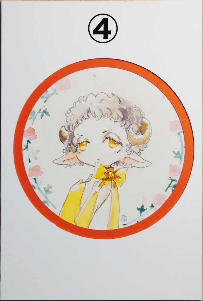 アナログ原画・円形