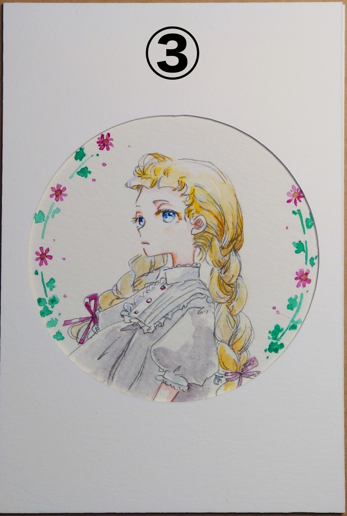 アナログ原画・円形