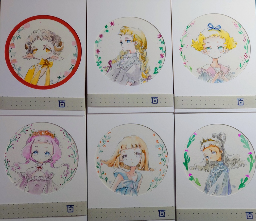 アナログ原画・円形