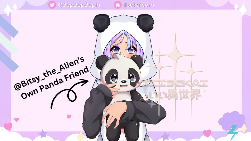 Vtuber アセット - iiiSekaiぬいぐるみ。リニアート付きLive2D Armsを使えば、抱きしめることができます!