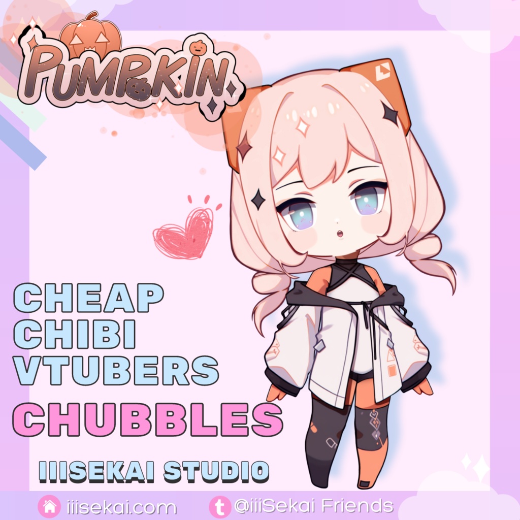 Pumpkin Chubble - 手頃なチビVtuberたち || Affordable Chibi Vtubers