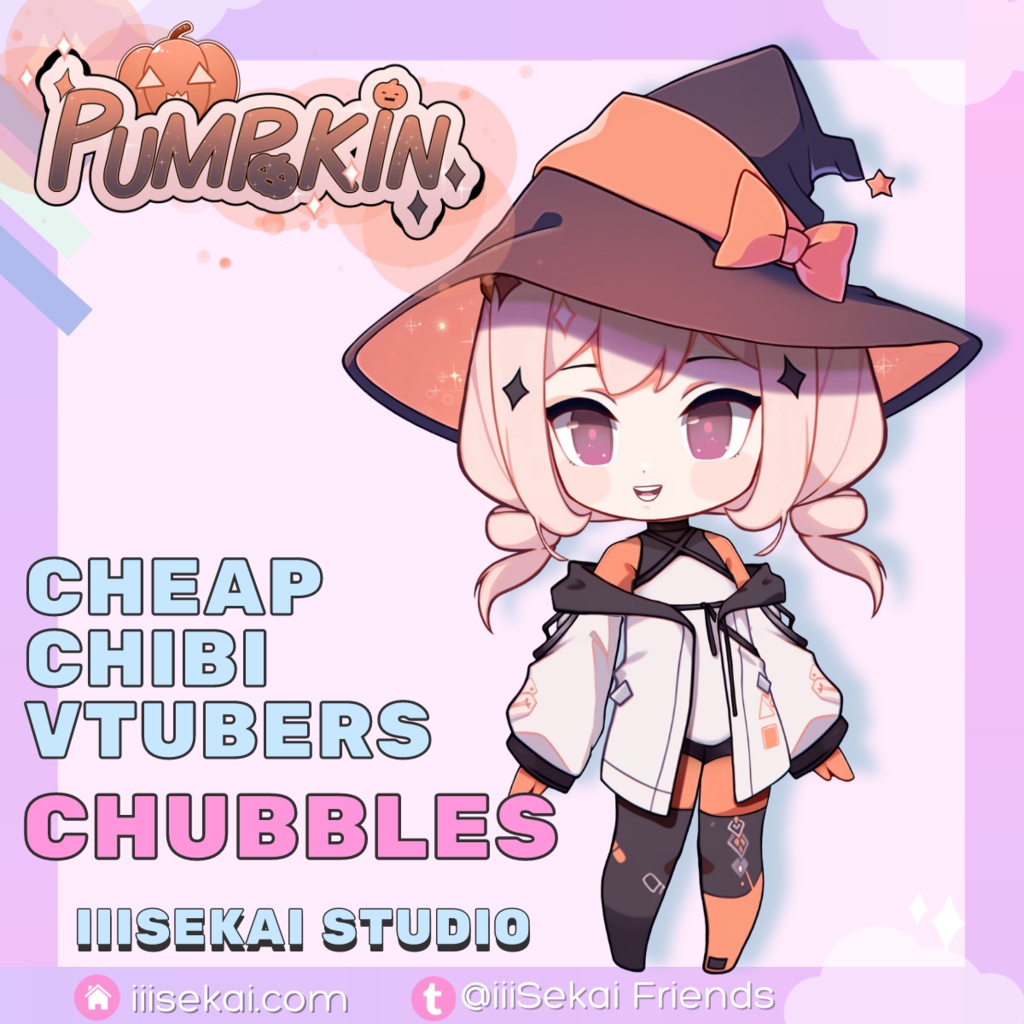 Pumpkin Chubble - 手頃なチビVtuberたち || Affordable Chibi Vtubers 