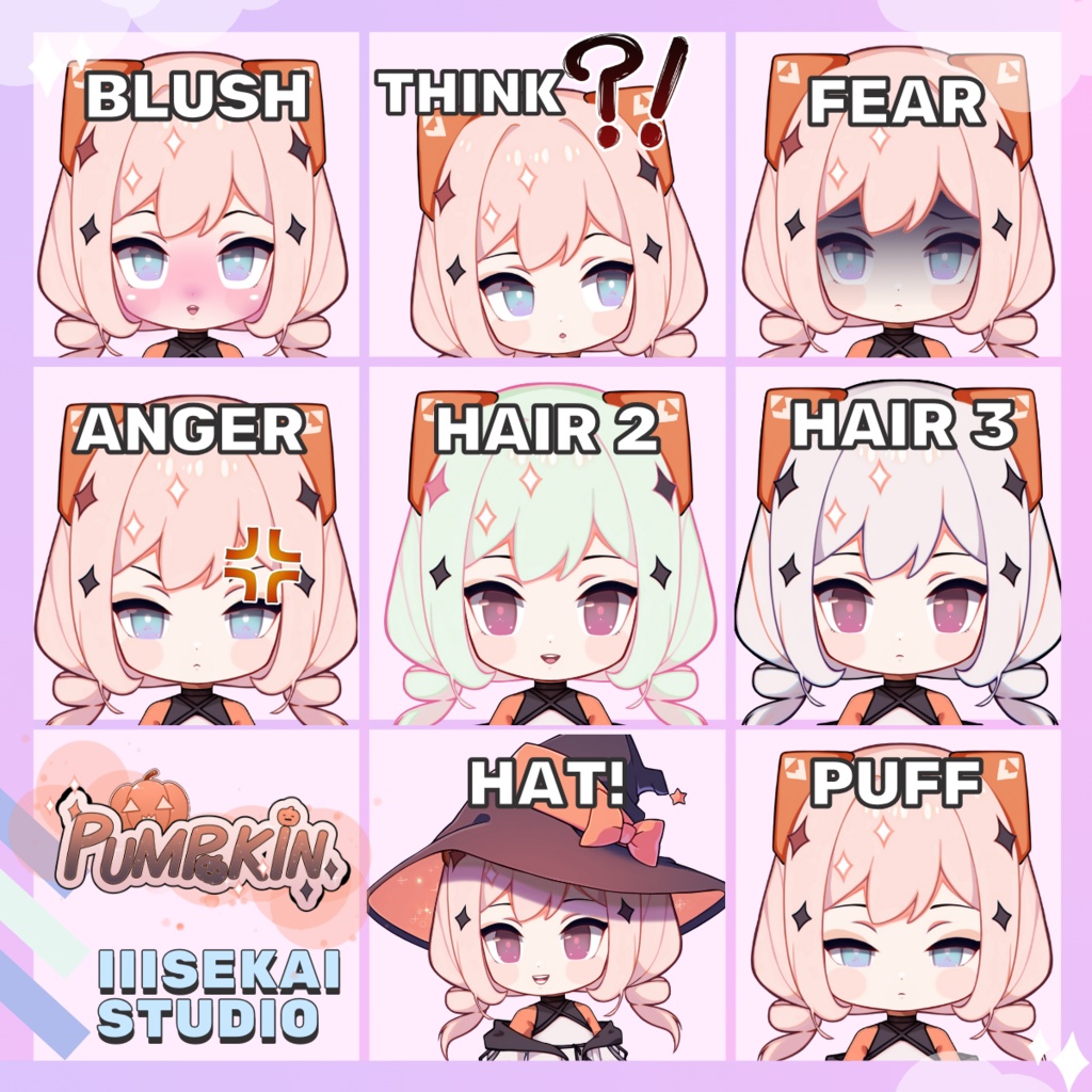 Pumpkin Chubble - 手頃なチビVtuberたち || Affordable Chibi Vtubers