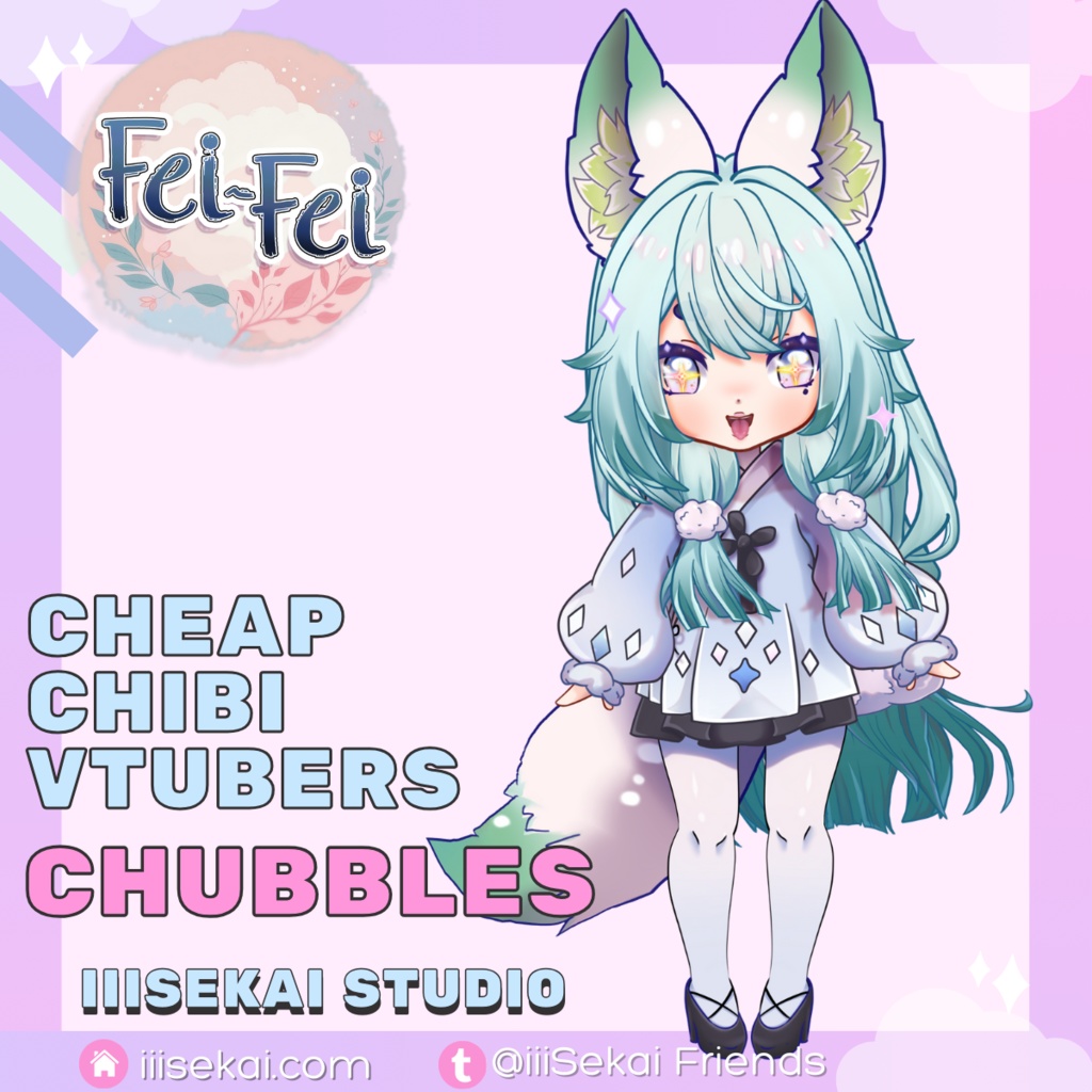 Fei-Fei Chubble - お手頃価格のチビVtuberモデル+VBridger!