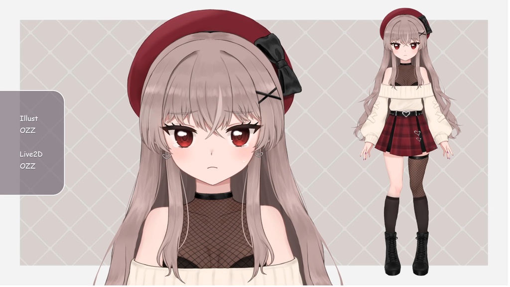 【Live2D model】Red Hat Girl 【VTS】