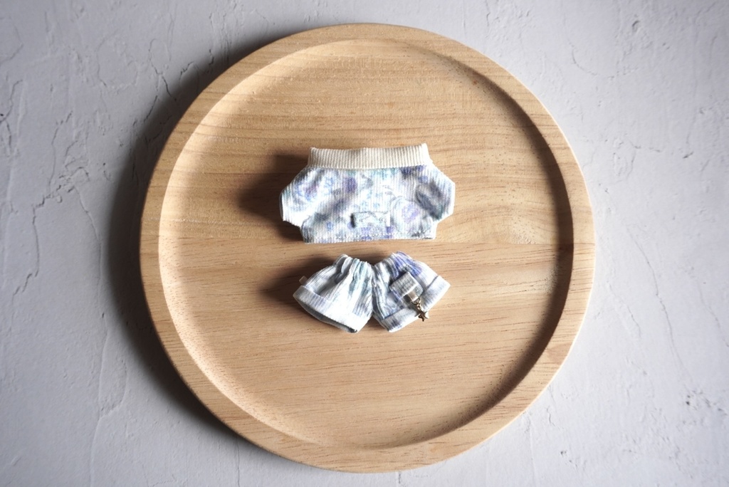 【White】flower corduroy setup