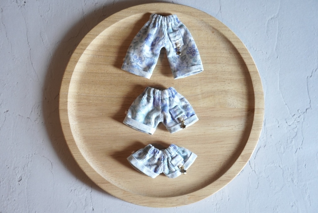 【White】flower corduroy pants