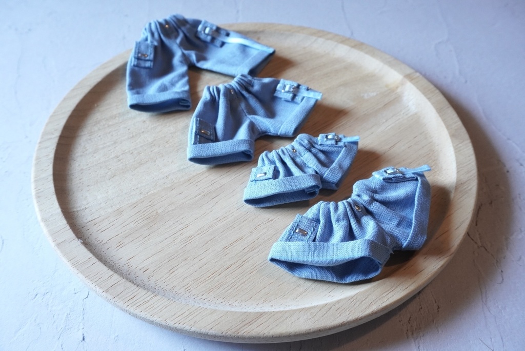 【BLUE】wide pants