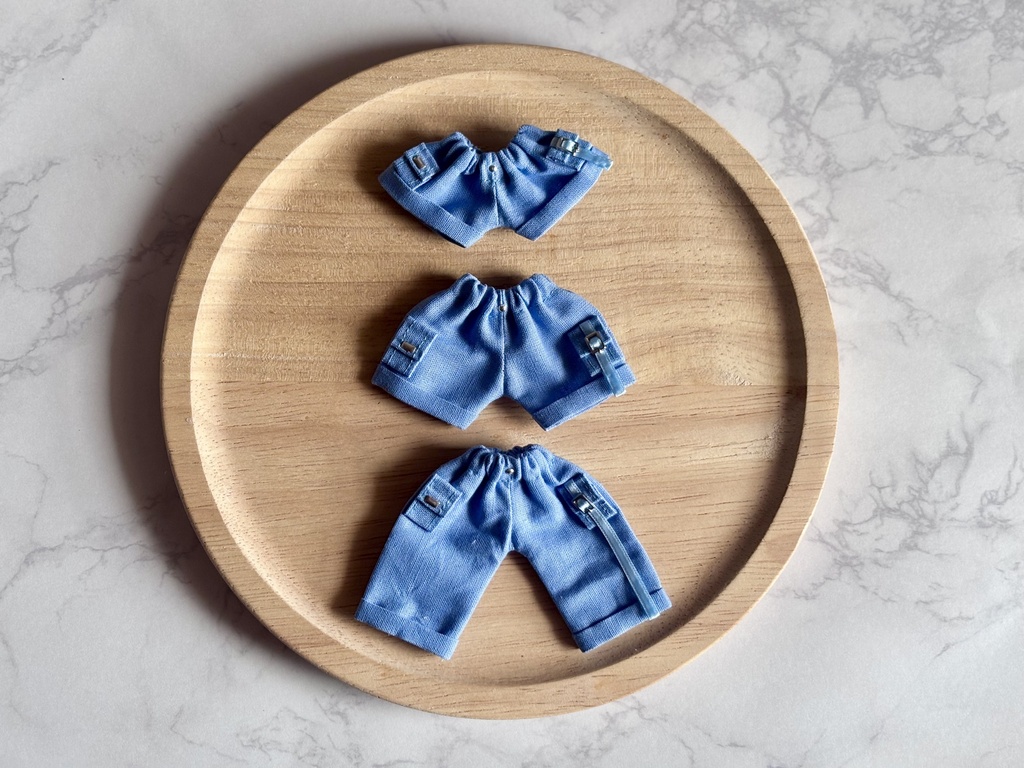 【BLUE】wide pants