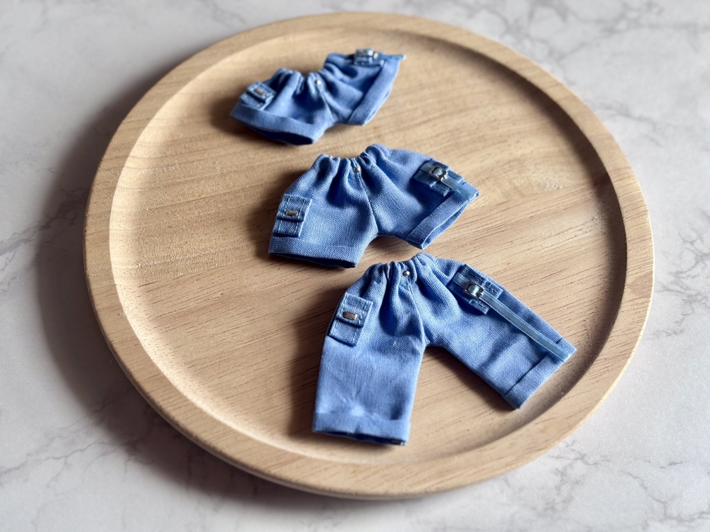 【BLUE】wide pants