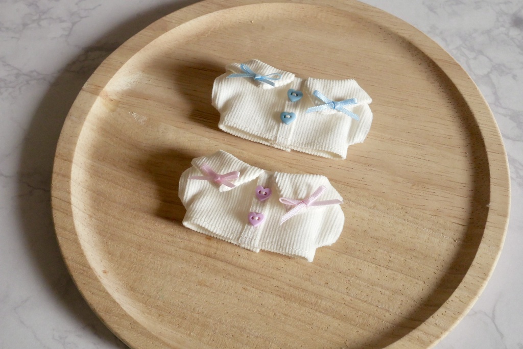 【2点セット】リボンブラウス【Ivory】