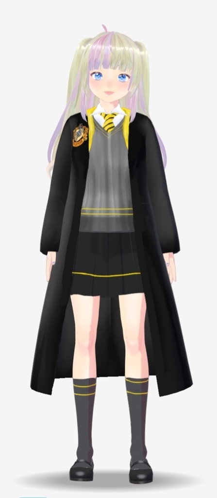 Vroid Hogwarts Uniform Hufflepuff