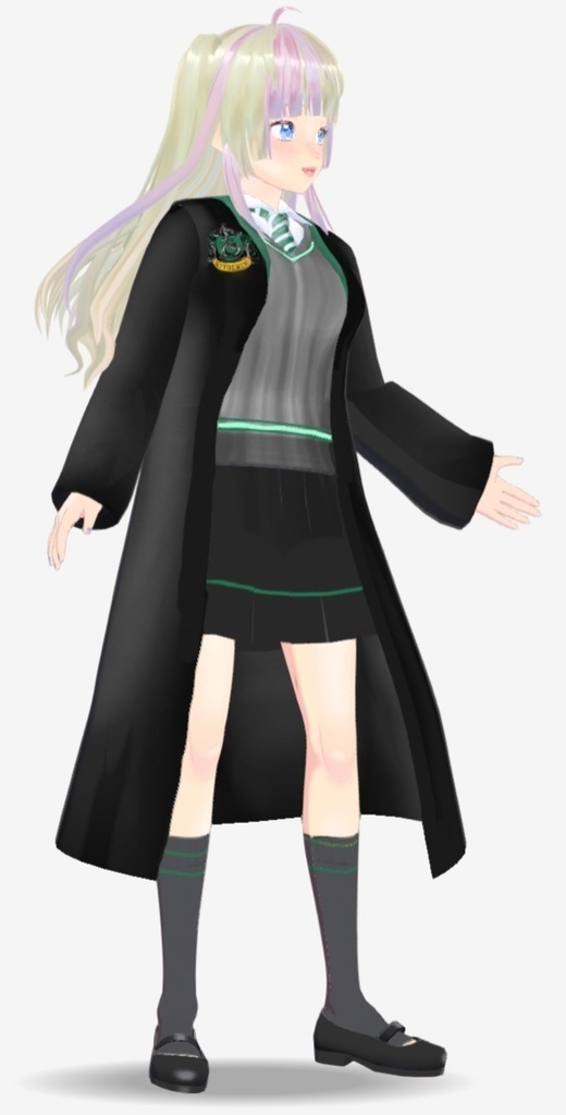 Vroid Hogwarts Uniform Slytherin