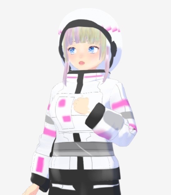 Vroid Space Suit with helmet PINK ONLY
