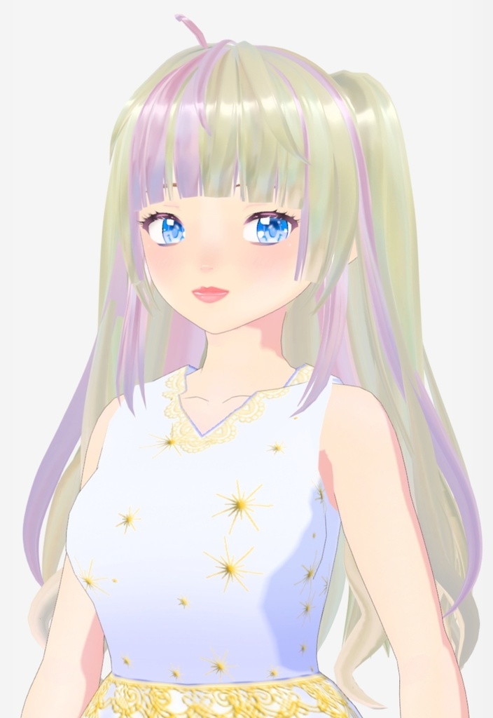 Vroid star and glitter dress