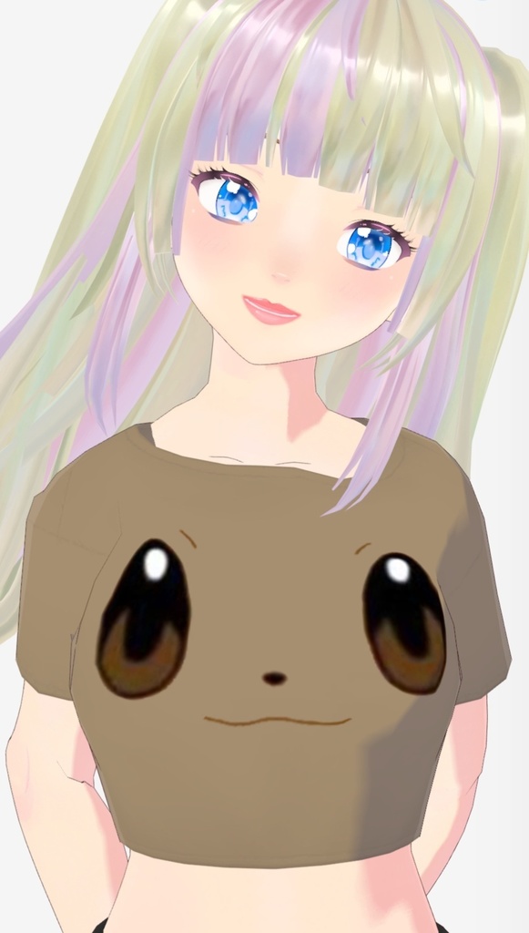 Vroid pokemon crop tshirt