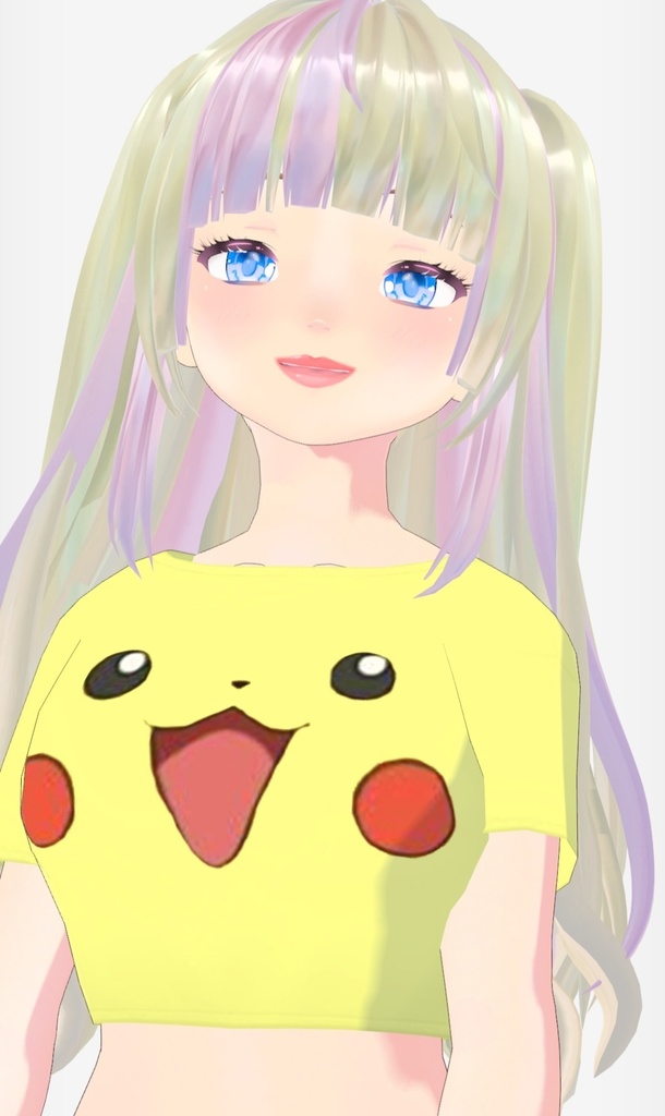 Vroid pokemon crop tshirt