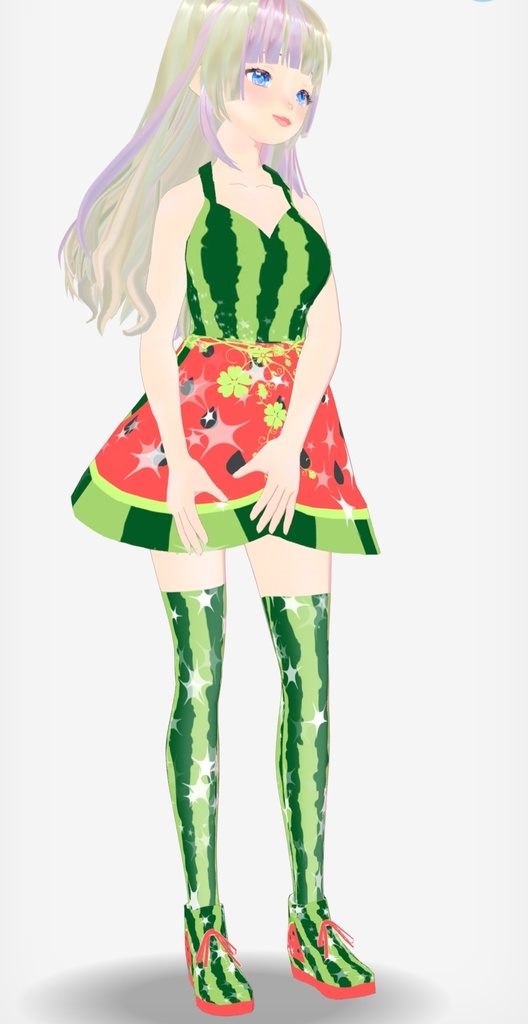 Vroid Watermelon Dress Set