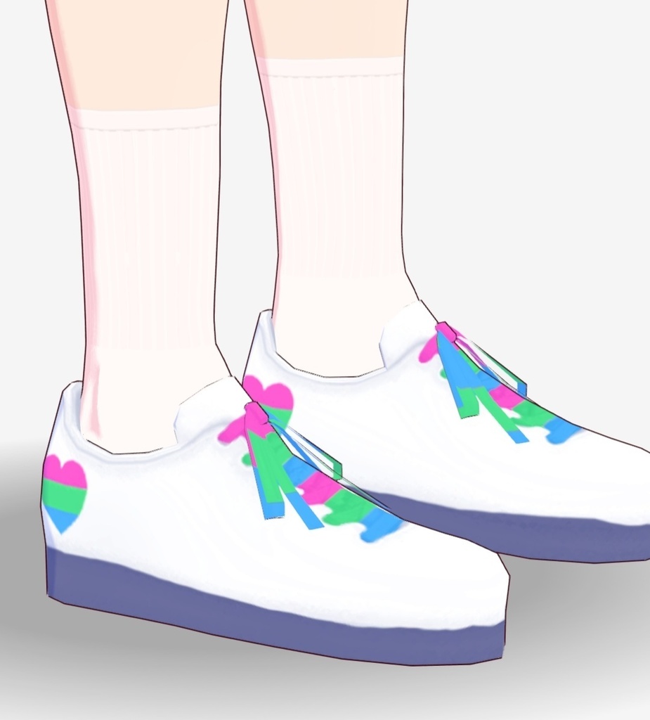 Vroid LGBTQ+ Shoes