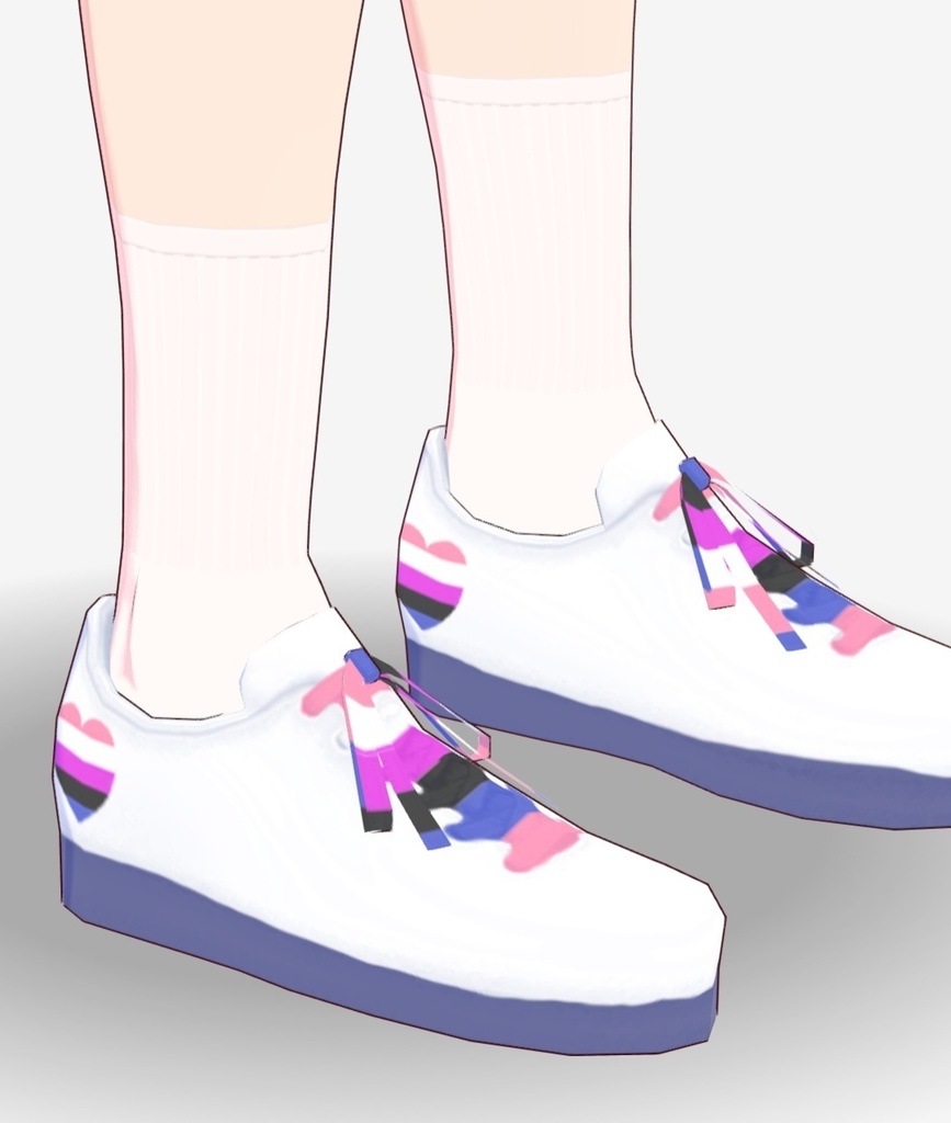 Vroid LGBTQ+ Shoes