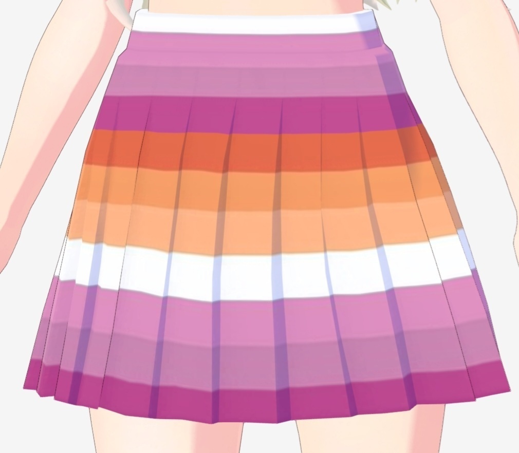 Vroid LGBTQ+ skirts