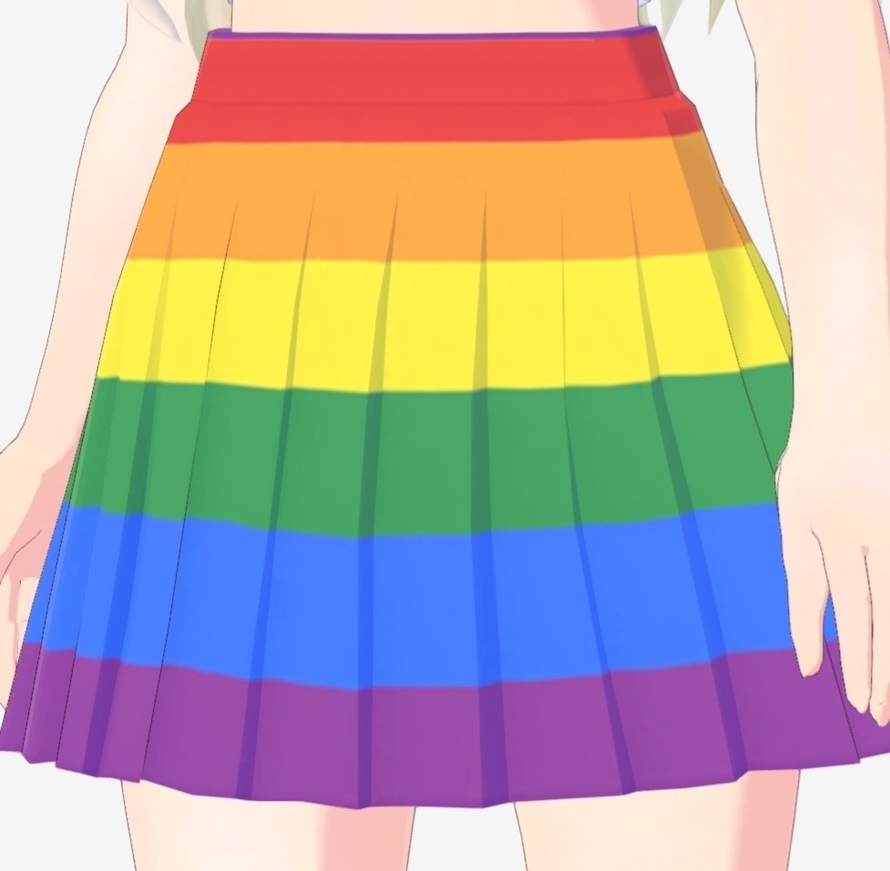 Vroid LGBTQ+ skirts