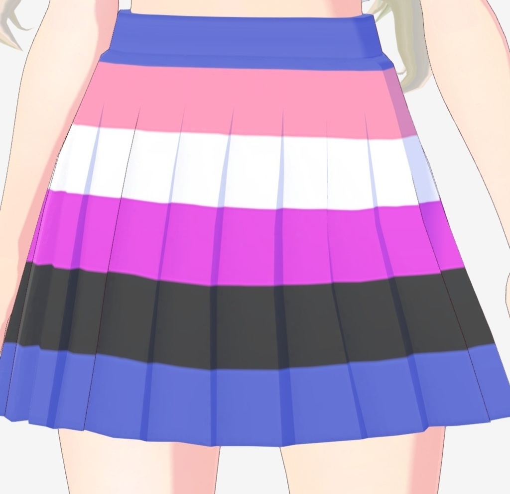 Vroid LGBTQ+ skirts