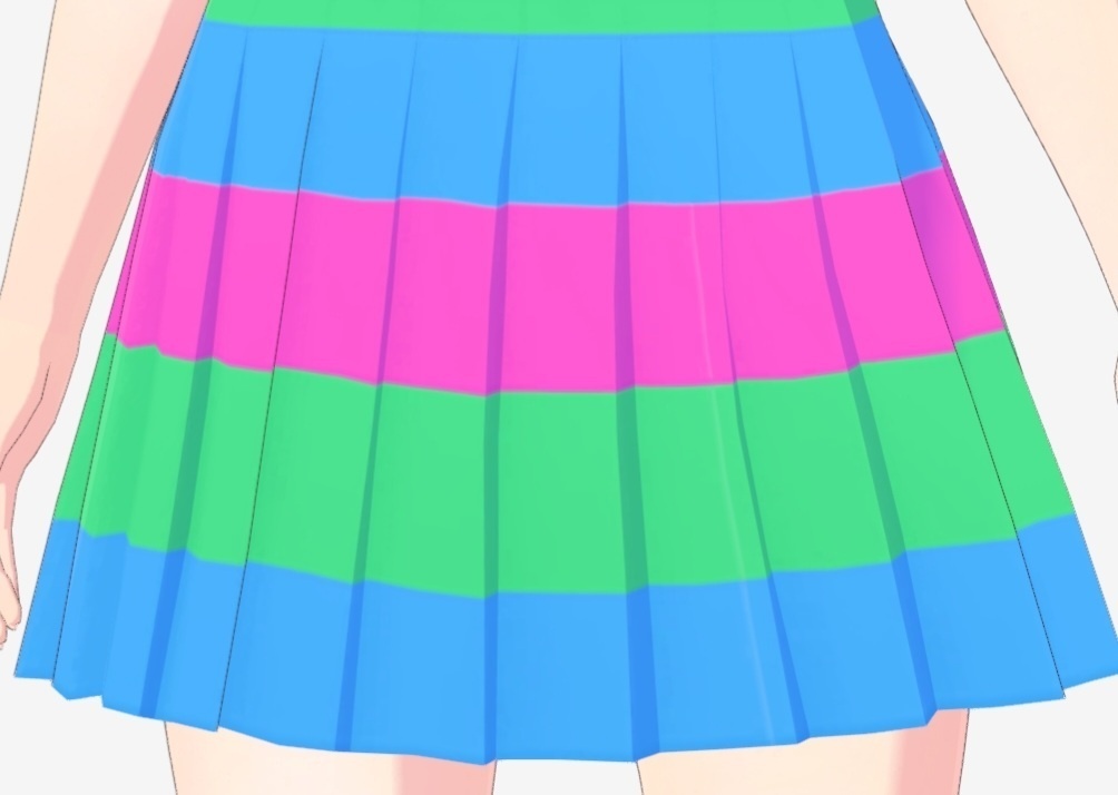 Vroid LGBTQ+ skirts