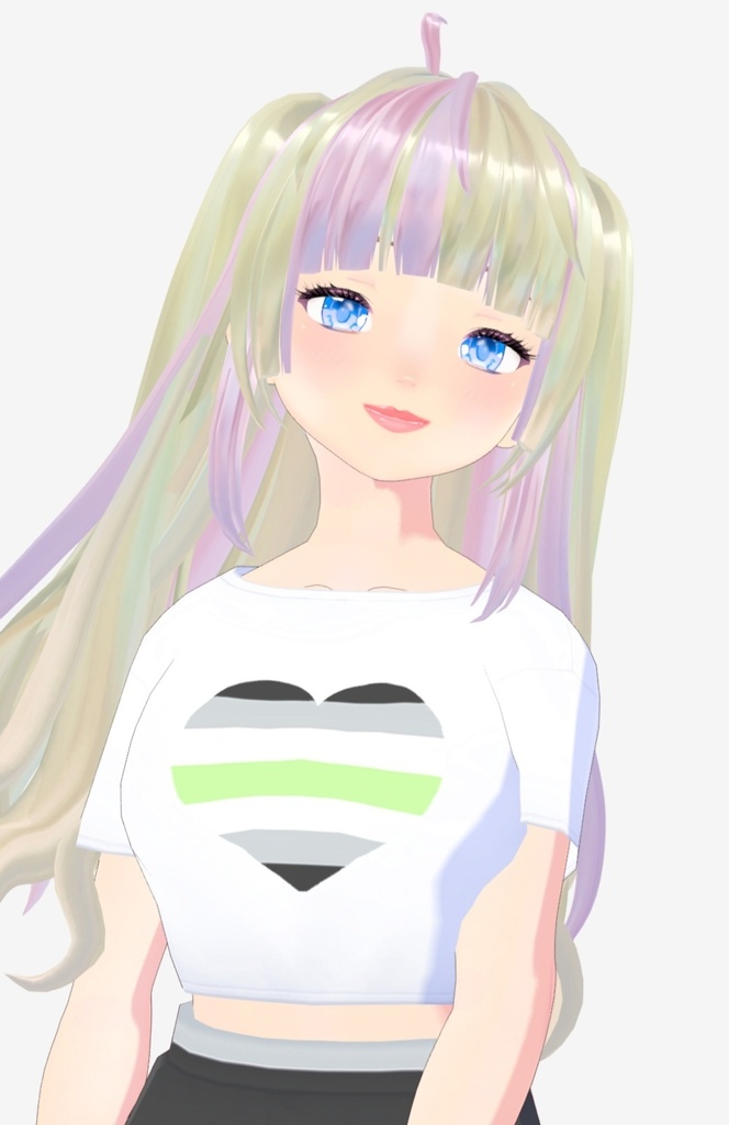 Vroid LGBTQ+ crop top