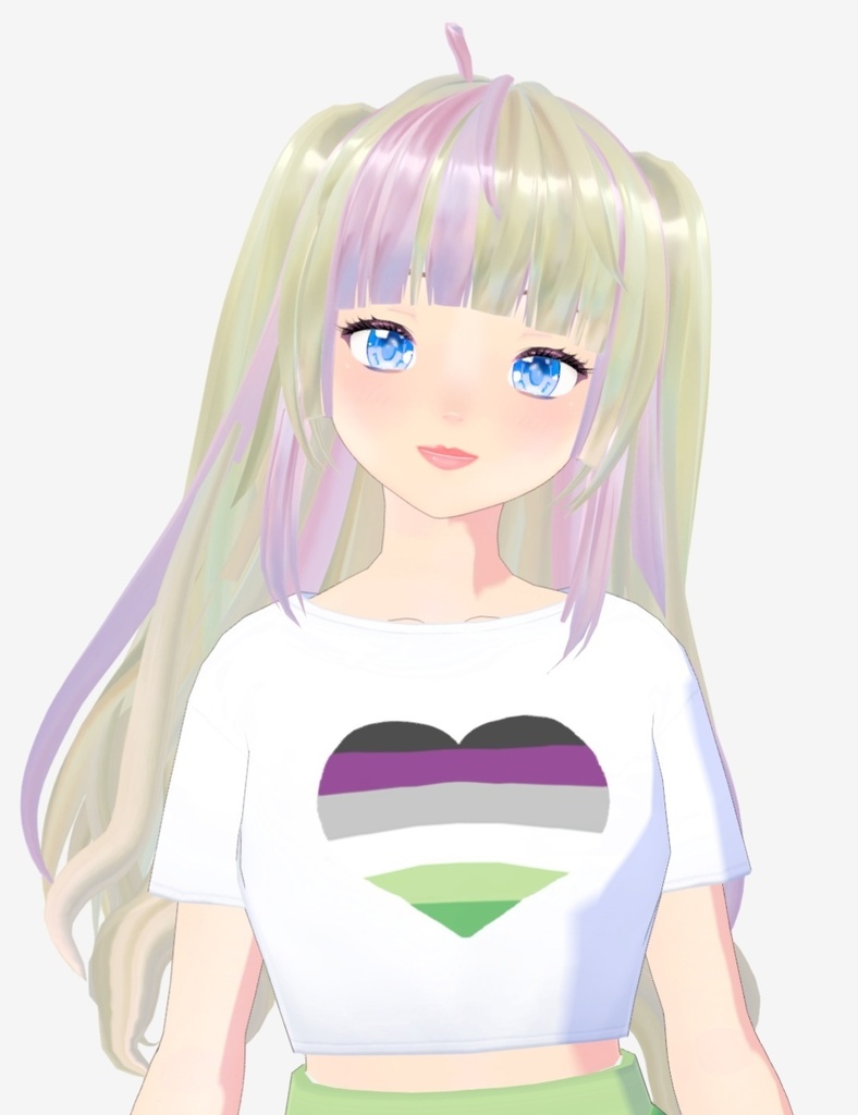 Vroid LGBTQ+ crop top