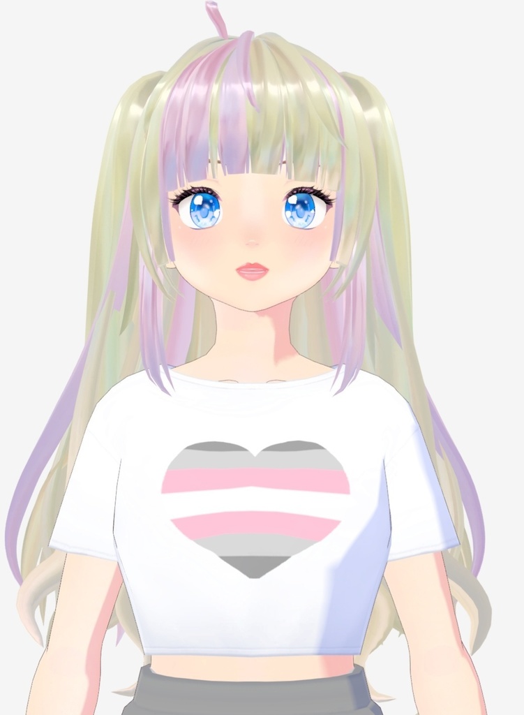 Vroid LGBTQ+ crop top