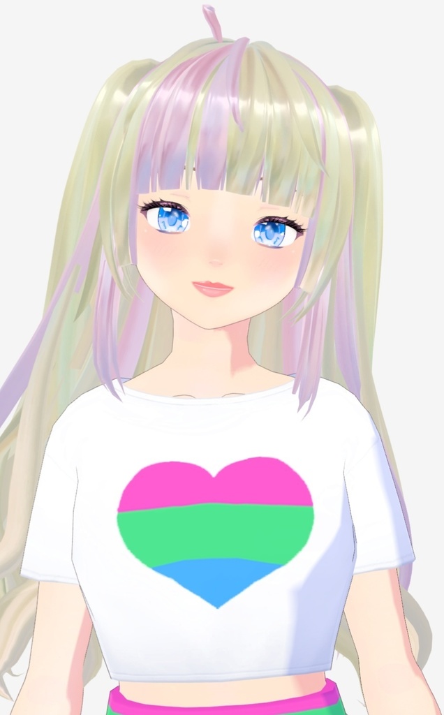 Vroid LGBTQ+ crop top