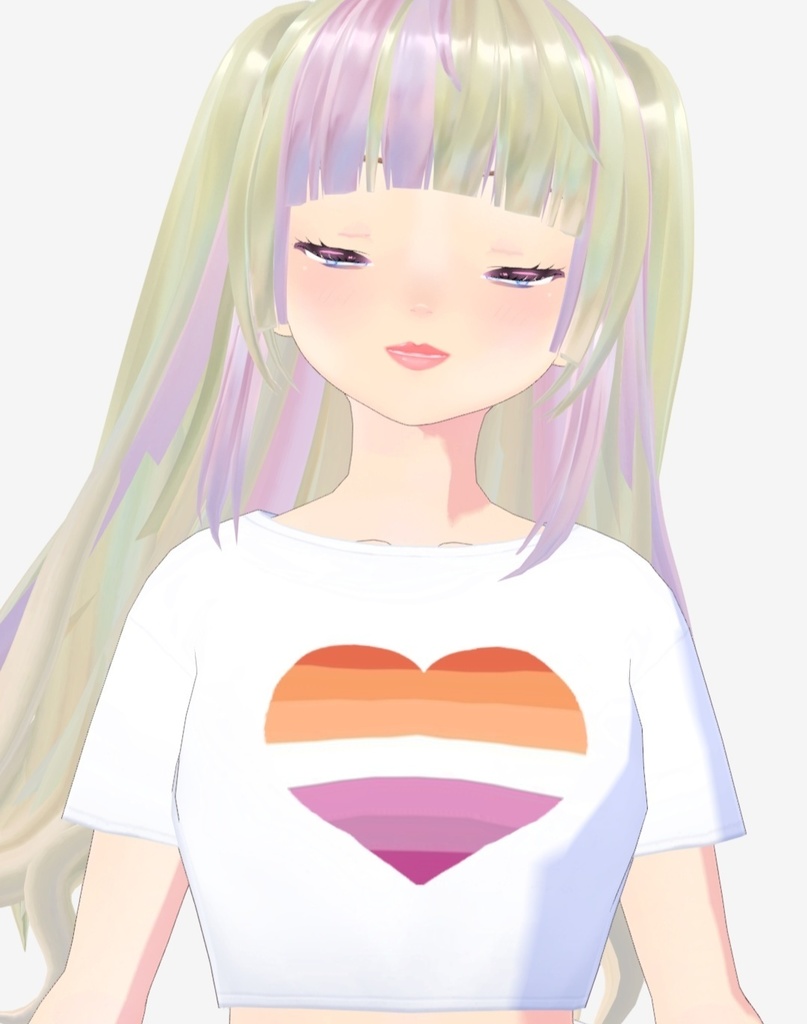 Vroid LGBTQ+ crop top