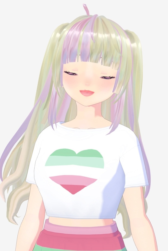 Vroid LGBTQ+ crop top