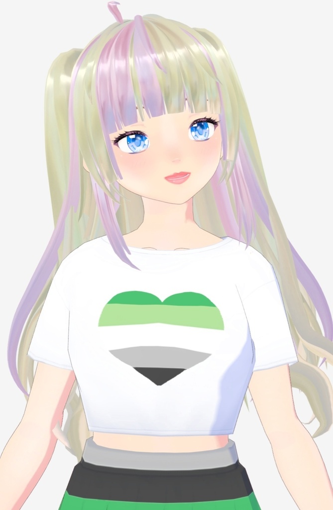 Vroid LGBTQ+ crop top