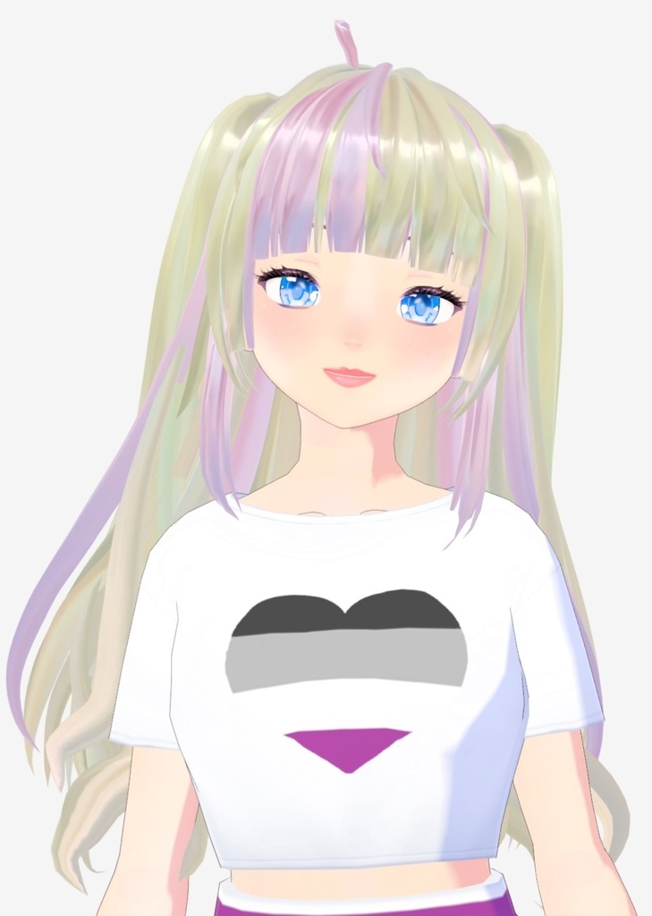 Vroid LGBTQ+ crop top