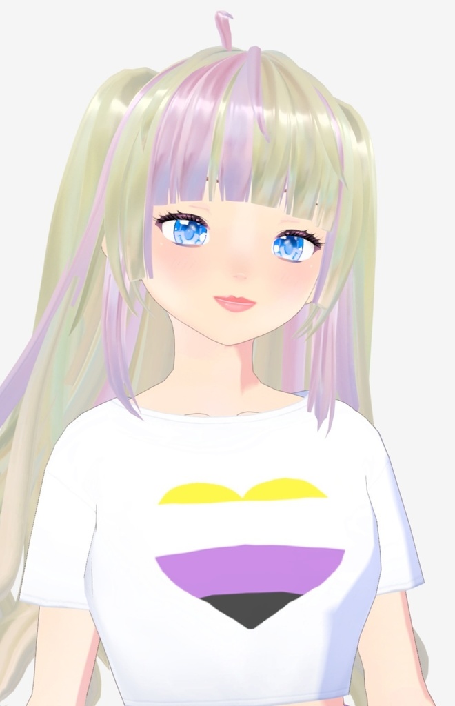 Vroid LGBTQ+ crop top