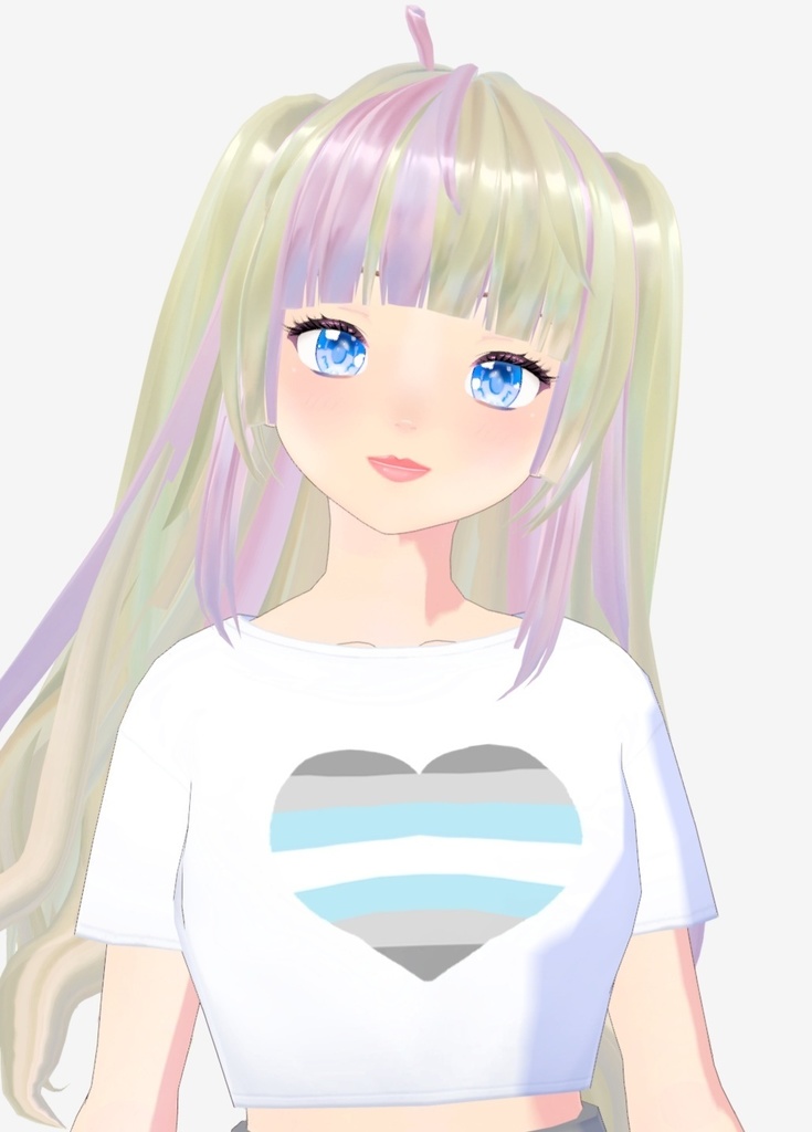 Vroid LGBTQ+ crop top