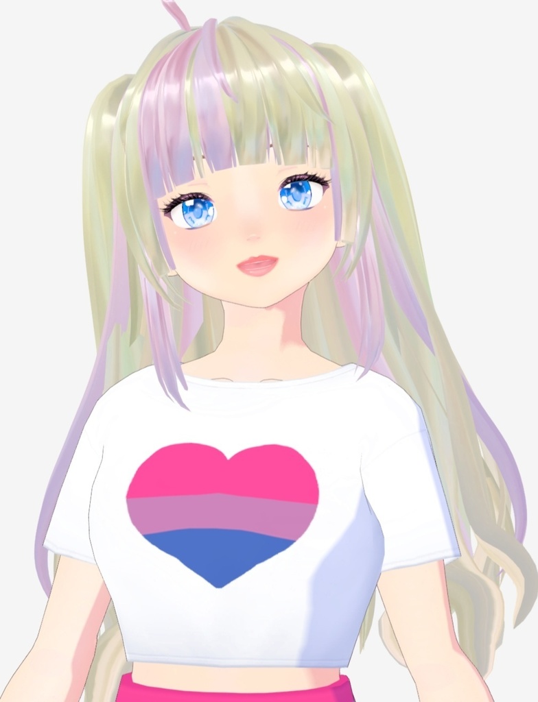 Vroid LGBTQ+ crop top