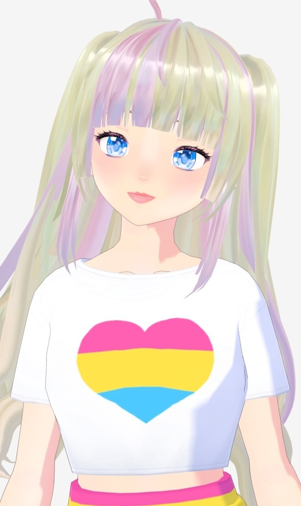 Vroid LGBTQ+ crop top