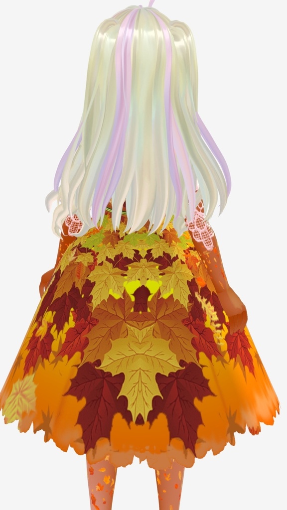 Vroid Autumn Dress Set