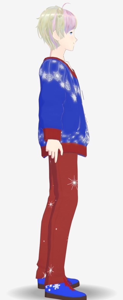 Vroid Blue Christmas set