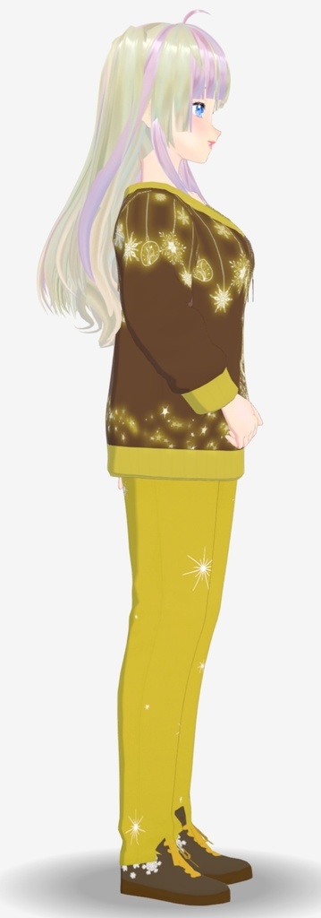 Vroid brown Christmas set