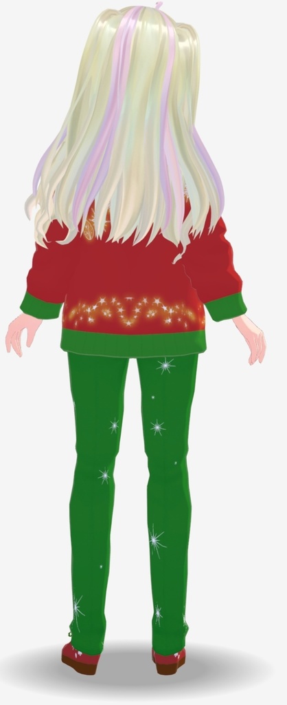 Vroid red Christmas set