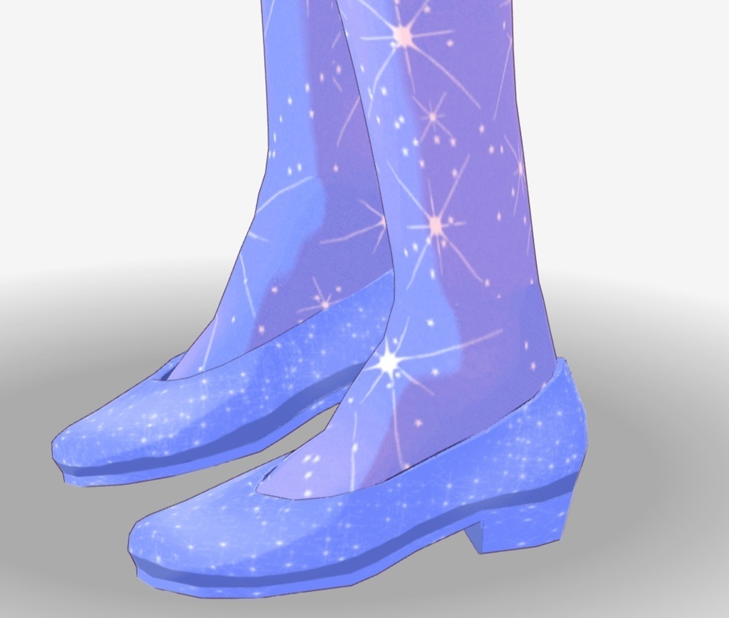 Vroid Blue Sparkle Dress