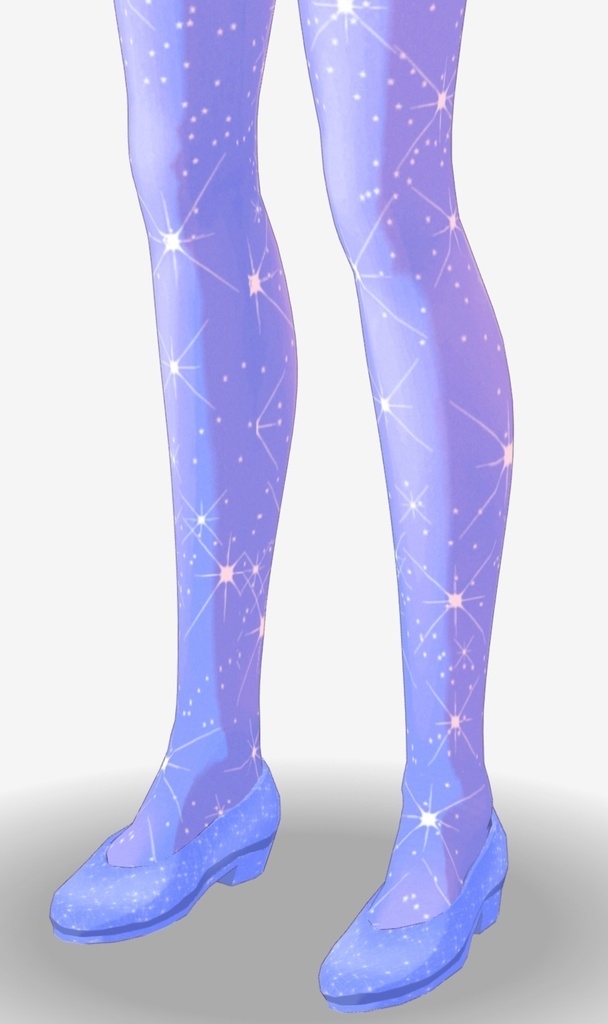 Vroid Blue Sparkle Dress