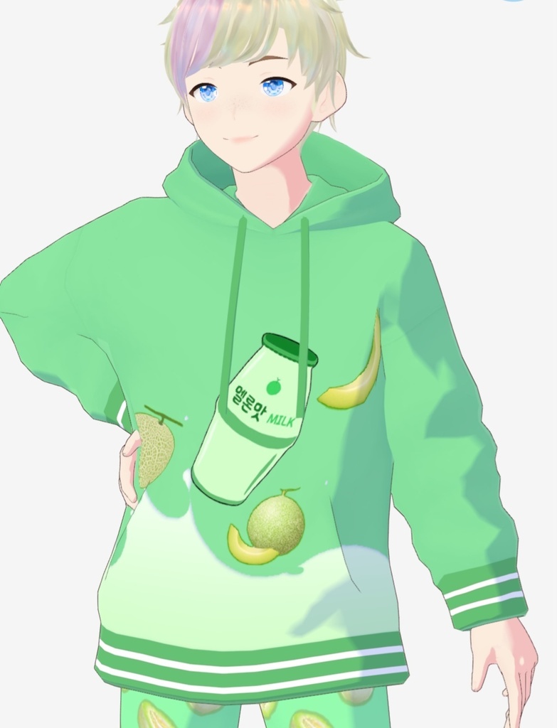 Vroid Korean Milk Hoodies and pants
