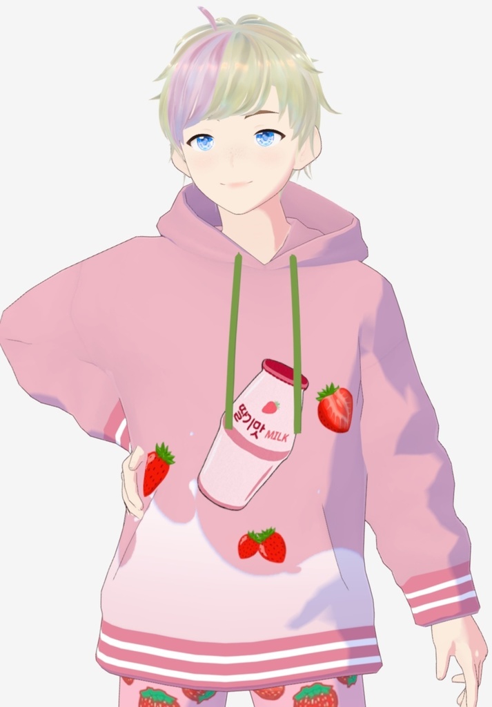 Vroid Korean Milk Hoodies and pants
